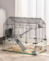 Acrylic Panel Hamster Cage with Ventilation and Easy Assembly