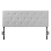 Adjustable Height Headboard with High-Density Foam and Anti-Stain Fabric