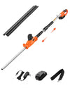 20 in Cordless Hedge Trimmer with 1200rpm Motor and Adjustable Angle