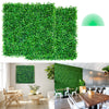 10IN x 10IN Boxwood Wall Panel, 12 pcs, Indoor & Outdoor Privacy Solution