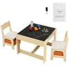 Kids Wooden Table and Chair Set with Storage for Play and Learning