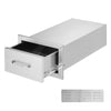 Outdoor Kitchen Double Access Drawers Stainless Steel Flush Mount for BBQ Island