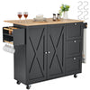Rolling Kitchen Island Cart with Storage for Home Kitchen
