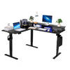 Electric Adjustable L Shaped Desk for Home Office