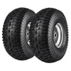15 in. Dia x 6 in. W Lawn Mower Tires with 400 lbs Load Capacity and Adapter Kit