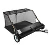 48 in Tow Behind Lawn Sweeper with 20 ft3 Hopper Bag and Adjustable Brush Height