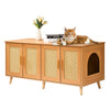 47.2x19.7x21.7in Cat Litter Box Furniture Hidden Rest Area Storage