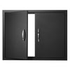 31x24x2 in Outdoor Kitchen BBQ Door with Detachable Panel and Zinc Alloy Handles
