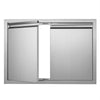 Double Stainless Steel BBQ Access Doors with Recessed Handles