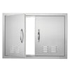 Double Stainless Steel BBQ Access Doors for Outdoor Kitchen