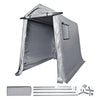 6x8 ft Portable Storage Shed with Heavy-Duty Metal Frame and Zipper Door