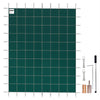 Rectangular Pool Safety Cover with Drainage Holes for Inground Pools