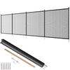 4x12ft Pool Safety Fence with Stainless Steel Frame and Teslin Mesh