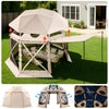 12x12ft 3-in-1 Pop Up Gazebo Tent with 360¡ã Ventilation and Wind-Resistant Structure