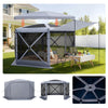 12x12 ft Pop-Up Gazebo Screen Tent with 360¡ã Ventilation and Wind Protection