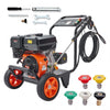 Gas Powered Pressure Washer for Driveway Patio and Home Cleaning