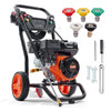 3400 PSI 2.6 GPM Gas Pressure Washer with 7 HP Engine and 5 Nozzles