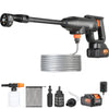 580PSI Portable Pressure Washer with 40-Min Battery Life and 5 Nozzle Options