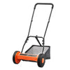 14 in 5-Blade Manual Push Mower with Ergonomic Handle and Grass Catcher