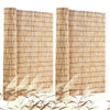 16.4 ft x 4 ft Natural Reed Privacy Screen Panels with Zip Ties