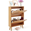 Shoe Storage Cabinet with Flip Drawers for Entryway