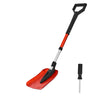 Lightweight Adjustable Snow Shovel 35.83-40.16 in for Seniors and Easy Storage