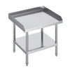 24 in W x 28 in D x 26 in H Stainless Steel Work Table with Adjustable Shelves