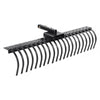 Tow Behind Landscape Rake for Lawn and Garden Cleanup