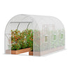 9.58x6.43x6.23 ft Walk-In Greenhouse Tunnel with Heavy-Duty Frame