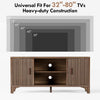 Tall Mid Century Modern TV Stands for 55/60/65 Inch TV Boho Media Console for Living Room Fluted TV Entertainment Center with Storage Wood Television Cabinet for Bedroom