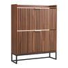 Adjustable Shoe Cabinet with Anti-Tip Device and Large Storage Capacity
