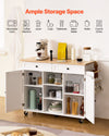 Kitchen Island Cart with Storage for Dining Room