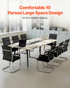 Boat Shaped Conference Table with Charging Station