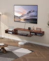 Floating TV Stand with Storage for Living Room