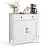 33 lb Top, 22 lb Shelves, 11 lb Drawer Coffee Stand Station Cabinet