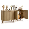 Coffee Station Cabinet with Adjustable Shelves and Elegant Design