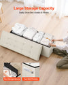 Folding Storage Ottoman Bench for Bedroom and Entryway