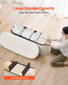Oval Storage Ottoman Bench for Living Room