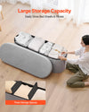 660 lb Capacity Storage Ottoman Bench in Beige, Gray, or Black