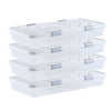 Extra Large Under Bed Storage with Wheels 31.7 x 15.6 x 6.9 in for Clothes Shoes Toys