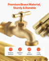 Brass Hose Bibb Outdoor Faucet for Garden and Yard Use