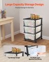 Rolling Plastic Storage Drawer Cart for Home Office
