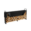 Outdoor Firewood Rack with Waterproof Cover for Deck and Fireplace