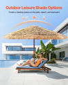 Tiki Patio Umbrella with Tilt for Poolside and Backyard