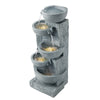 Splash-Proof Water Fountain with LED Lights and 5-Tier Design