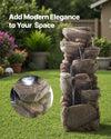 Splash-Proof Water Fountain with LED Lights and Durable Design