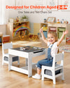 Kids Table and Chair Set with Storage
