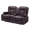 Manual Recliner Loveseat Couch with Storage and Cup Holders
