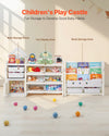 Kids Toy Storage Organizer with Bookshelf for Playroom