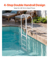 Pool Ladder with Double Handrails for Safe Pool Access